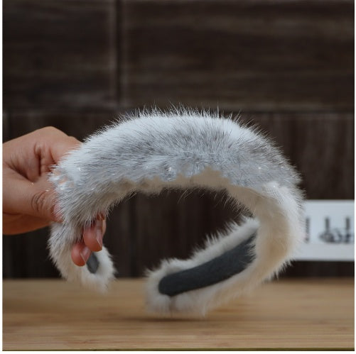 Fur Hair Accessories And Mink  Fashion Headband