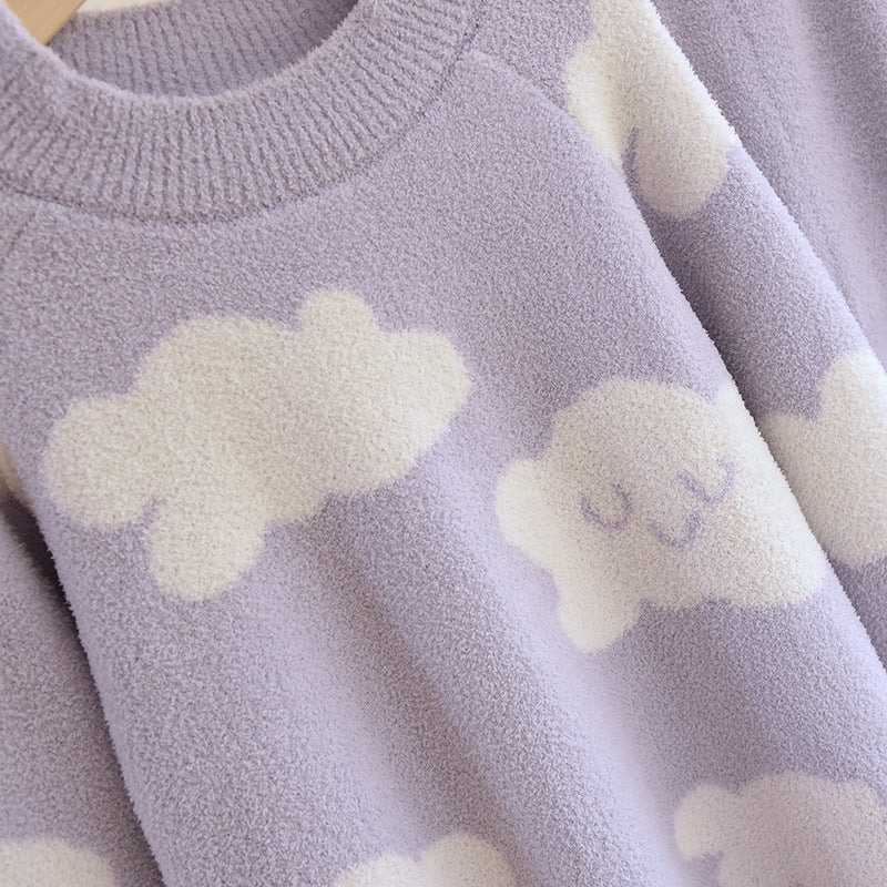 Soft Fleece Pajama Set, Top and Pants