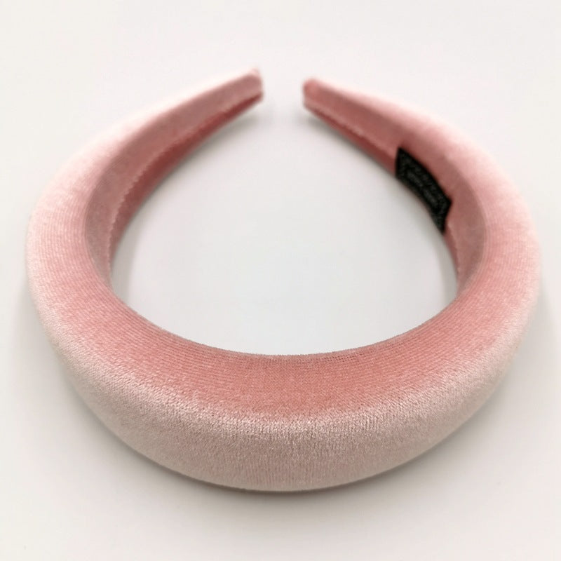 Gold Velvet Flannel Sponge Headband