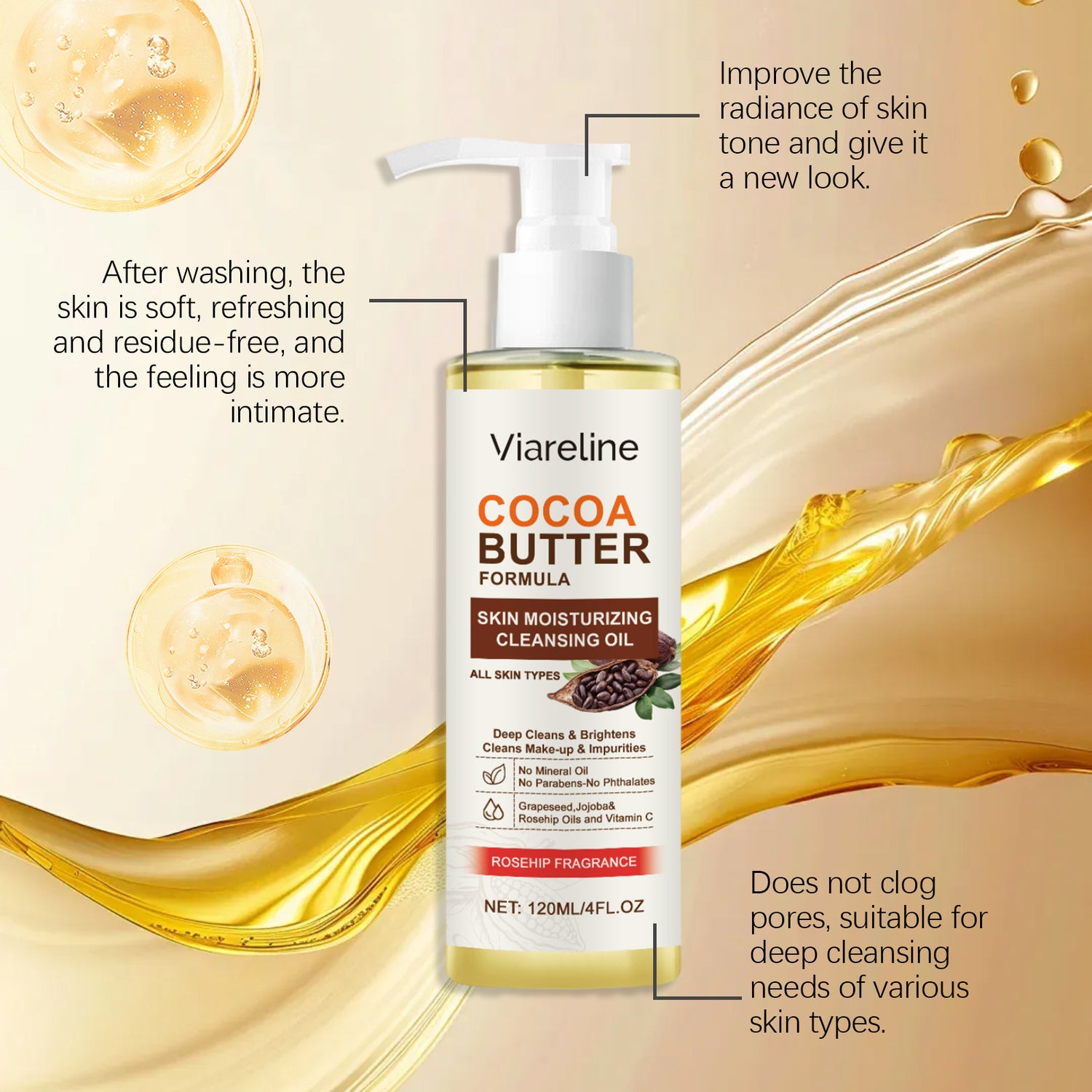 Facial Gentle Makeup Remover Oil