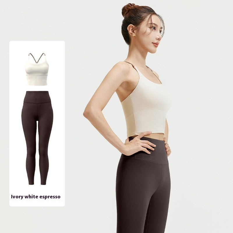 2pc Women's Solid Sportwear Set