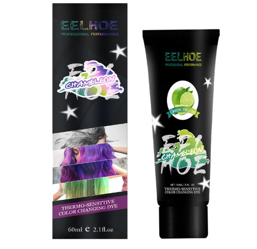 Professional Use Colour Cream Magical Thermochromic Semi Tool Permanent Purple Grey Dye Green Hair Paint Blue Color