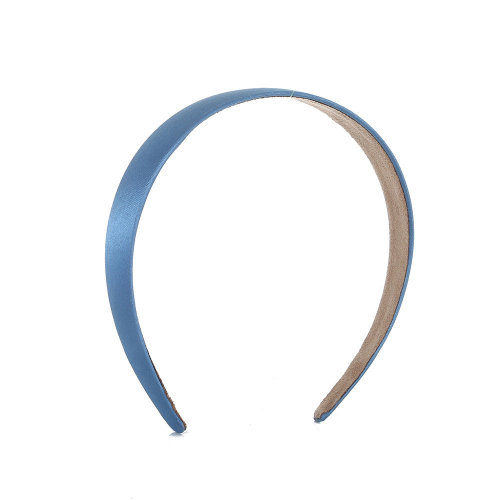 Color Elegant Headband Solid Color Baidu Headband Wide Fabric High Skull Top Headband