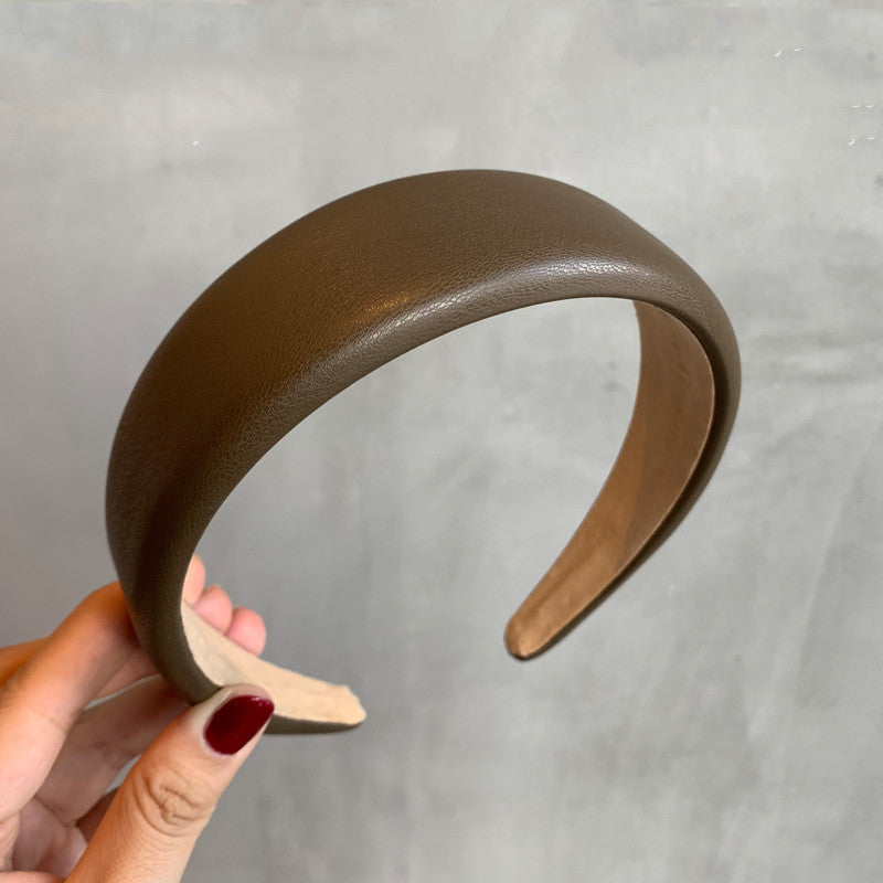 Retro Easy Matching Sponge Headband Graceful And Fashionable Headband Hair Clip Female