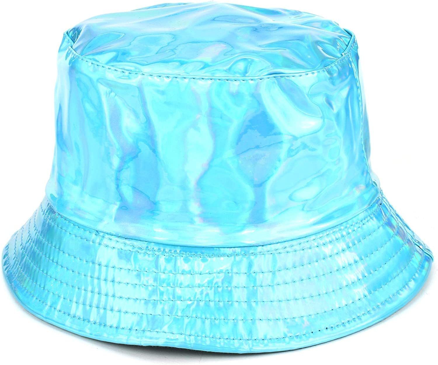 PU Laser Fisherman Hat For Men And Women On The Street