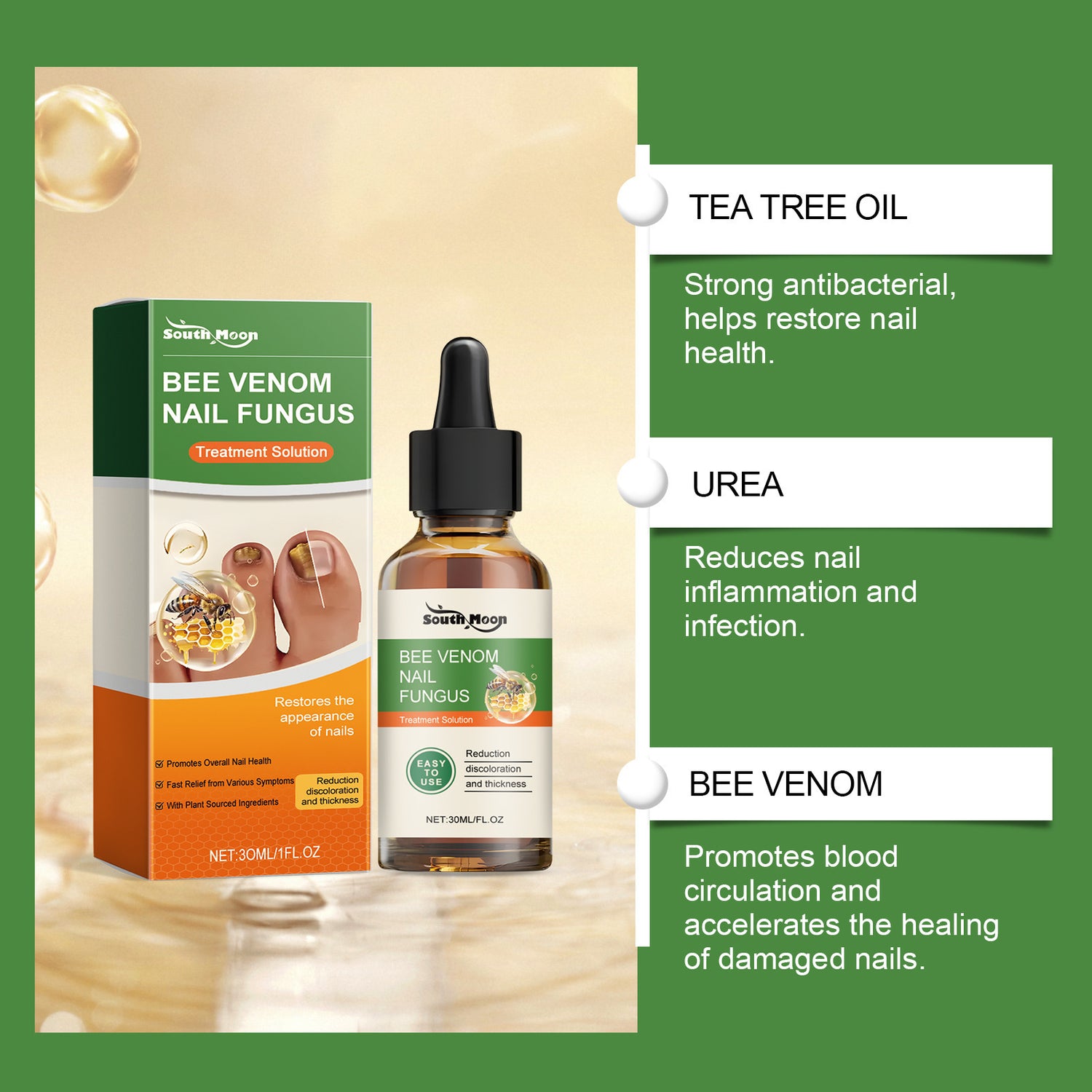 Brightening Moisturizing Nail Care Solution