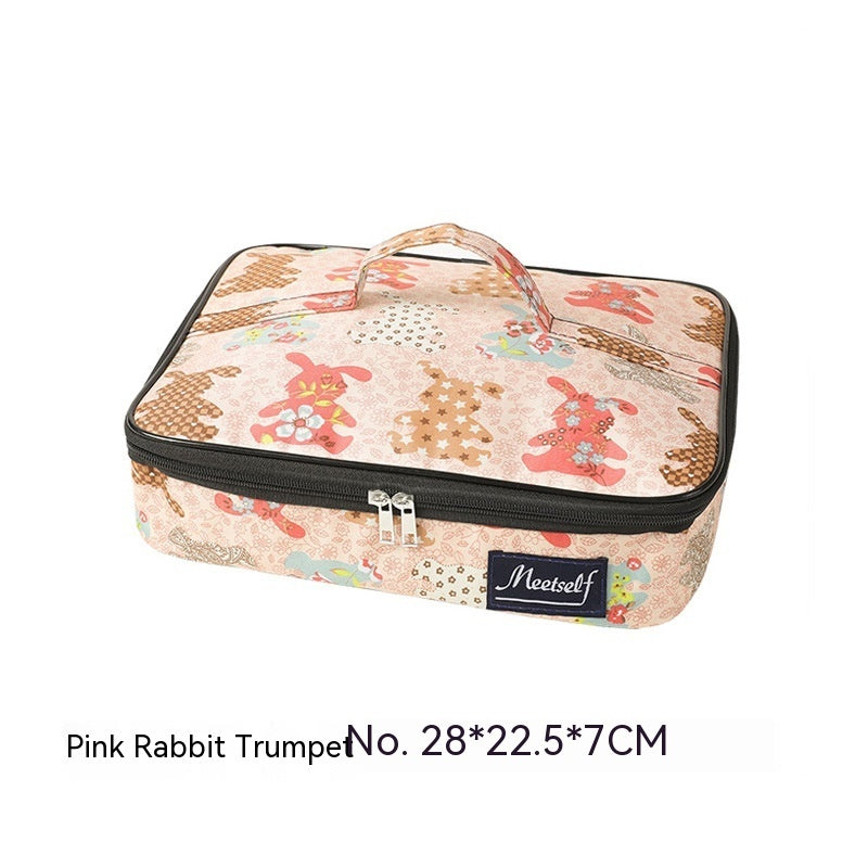 Flat Portable Lunch Bag Large