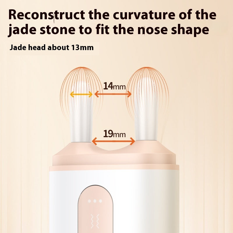 Jade Stone Nose Bridge Massage Electric Face Massager