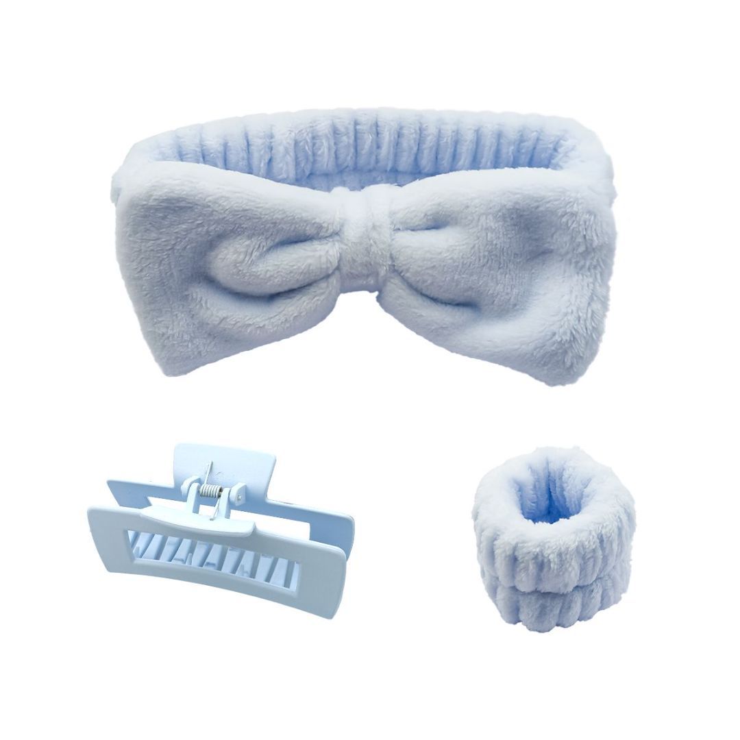 Bracelet Grab Clip Hairband Four-piece Blue