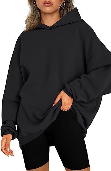 Women's Hooded Cotton Pullover Oversized Sweatshirt