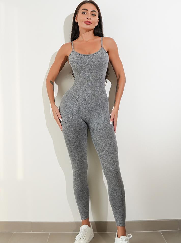 Women's Solid Bodysuit Jumpsuit