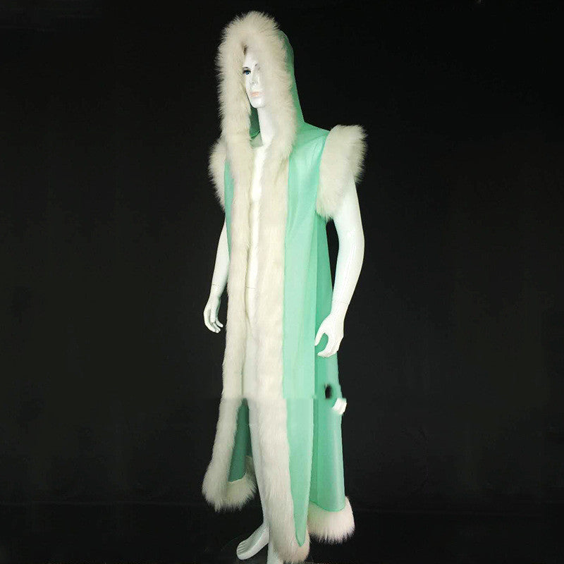 Fur Trim Costume Cosplay Robe Vest