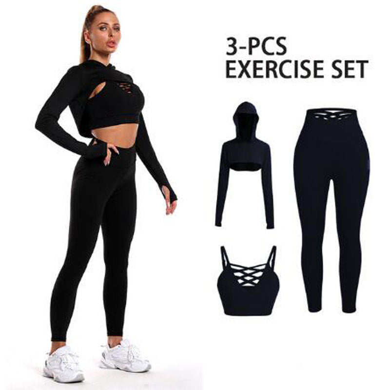 Women's Adjustable Bra Pants Fitness Exercise Suit