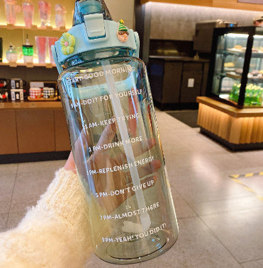 Thirst Quench Transparent Travel Bottle with Optional Travel Bag