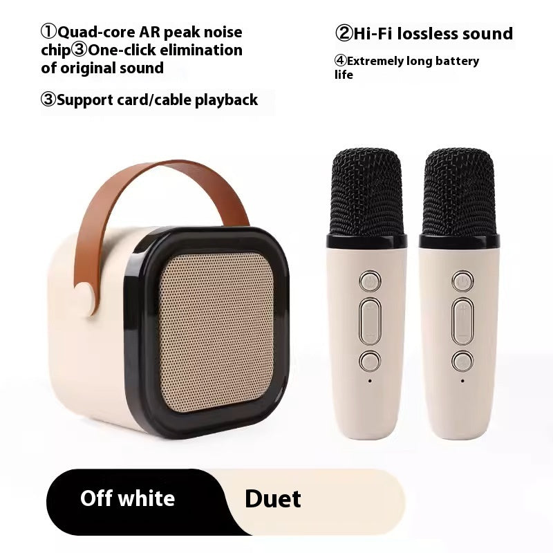 Wireless Bluetooth Audio Mini Microphone Singing And Singing All-in-one Machine Children's Family Ktv Suit