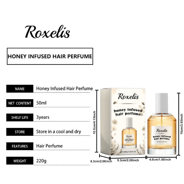 Roxelis Honey Hair Care Perfume Hair Care Fragrance Nourishes And Restores Dry And Rough Hair With A Smooth Moisturizing Perfume