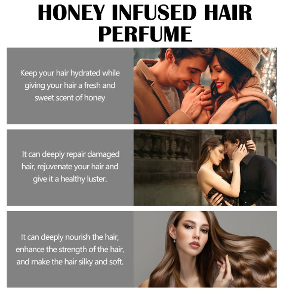 Roxelis Honey Hair Care Perfume Hair Care Fragrance Nourishes And Restores Dry And Rough Hair With A Smooth Moisturizing Perfume