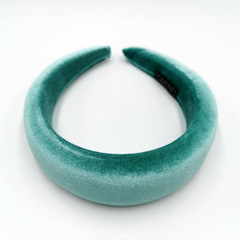 Gold Velvet Flannel Sponge Headband