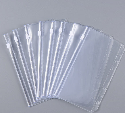 Creative Notebook Zipper Bag Macaron PU Leather Loose Spiral Notebook