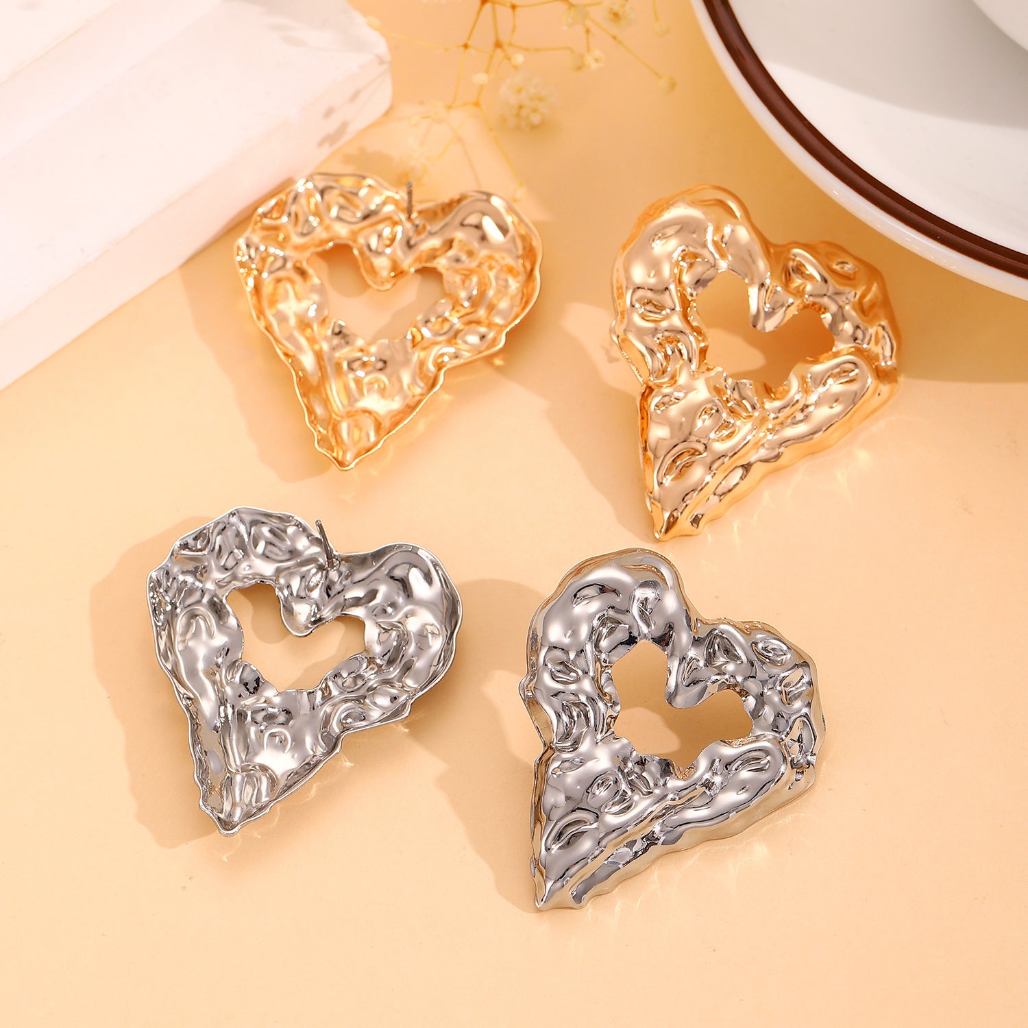 Heart-Shaped Earrings Love Earrings