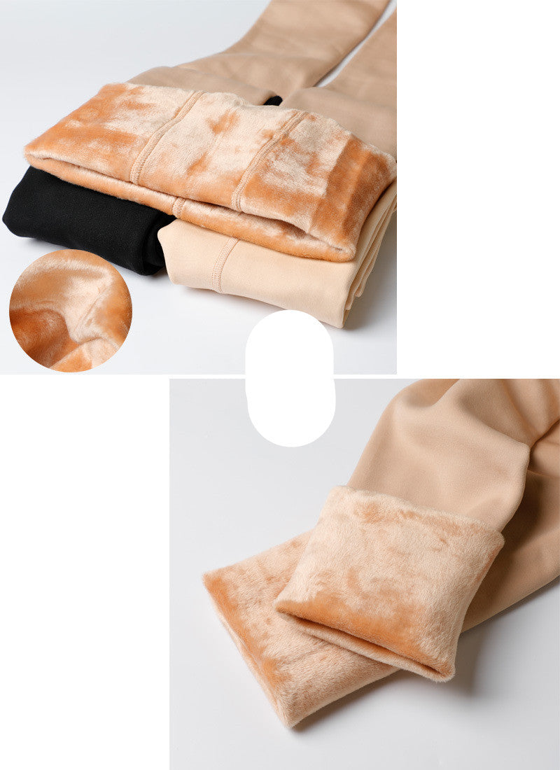 Bare Leg Sock Artifact Flesh Colored Velvet Leggings