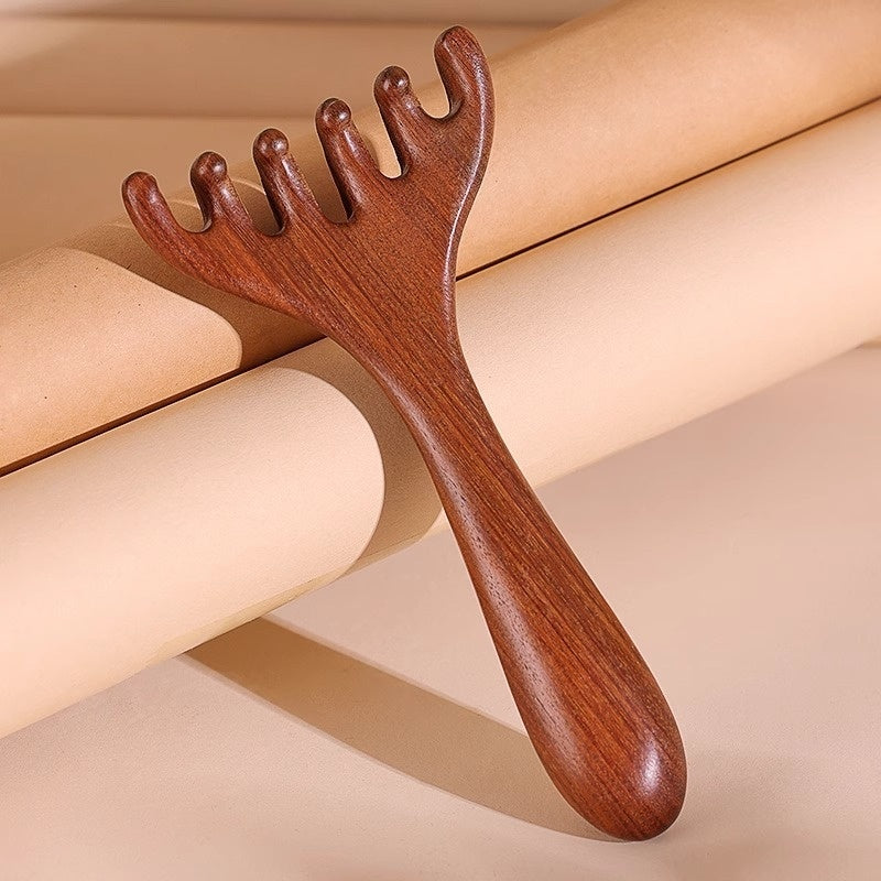 Sandalwood Head Massage Comb Meridian Brush