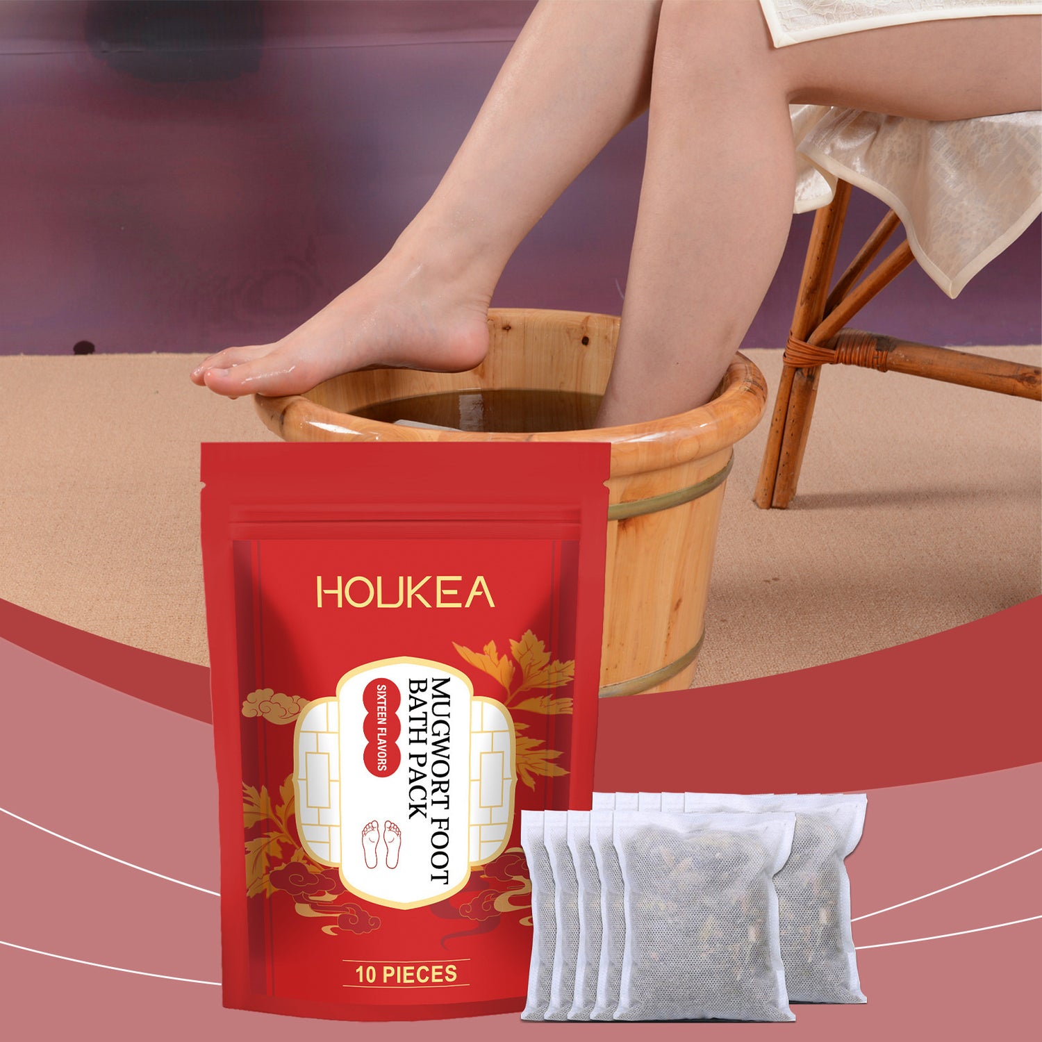 Herbal Lavipeditum Bags Comfortable Daily Gentle Cleaning