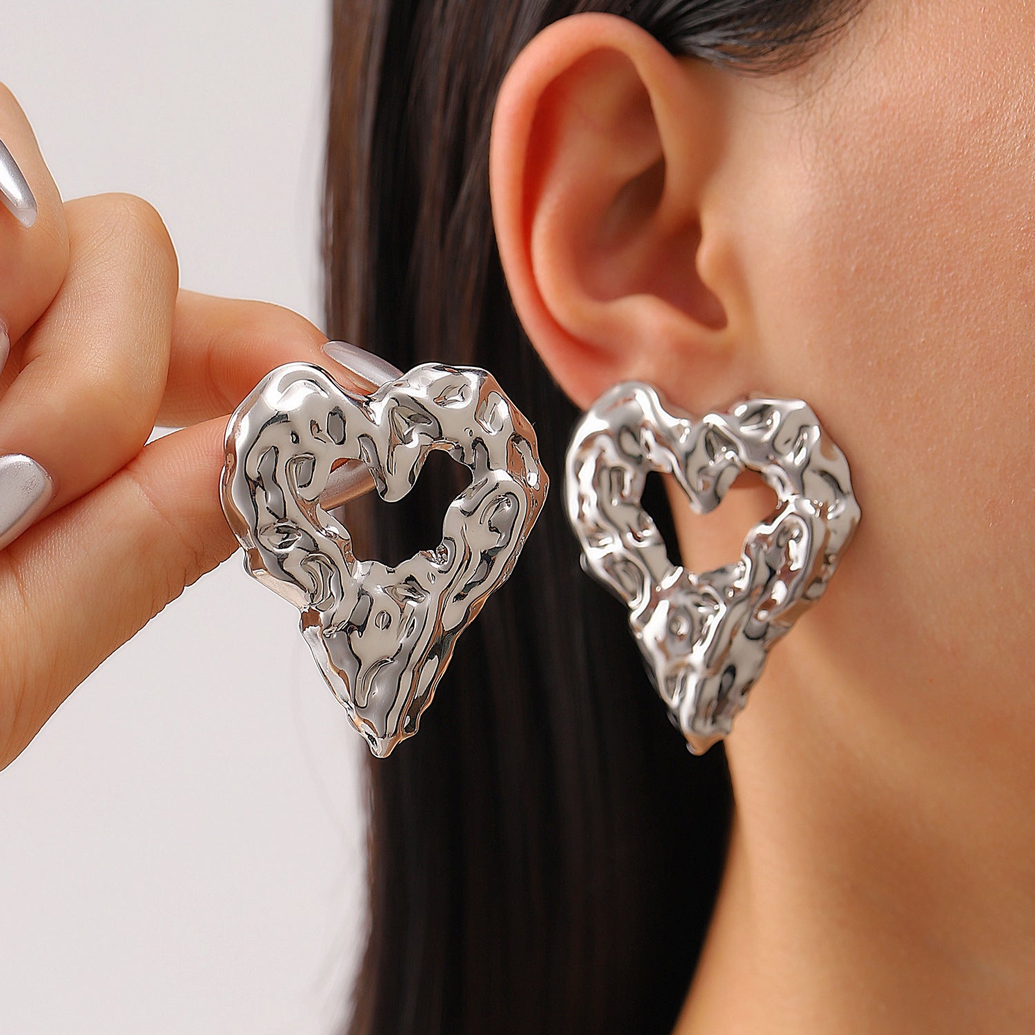 Heart-Shaped Earrings Love Earrings