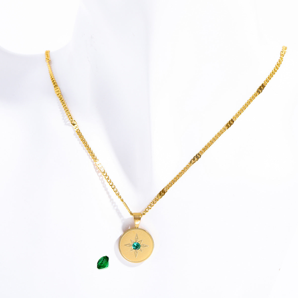 Gold Plated Birthstone Necklace