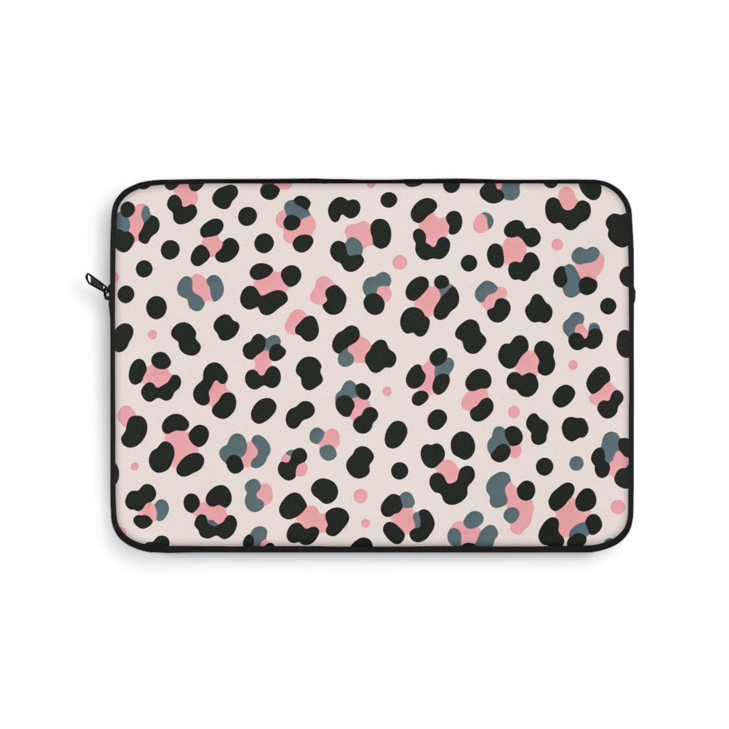 Pink Grey Leopard Laptop Sleeve