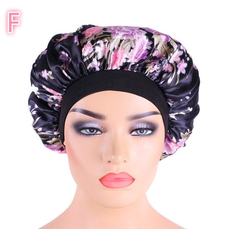 Satin Silk Beauty Bonnet Sleep Night Hair Cap