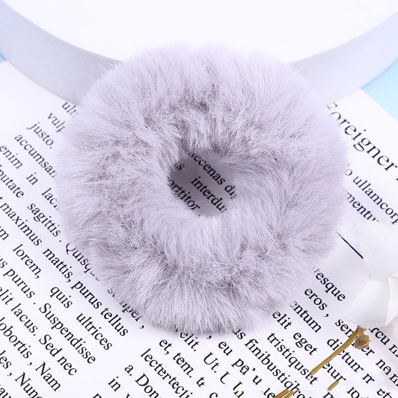 Faux Mink Furry Hair Tie