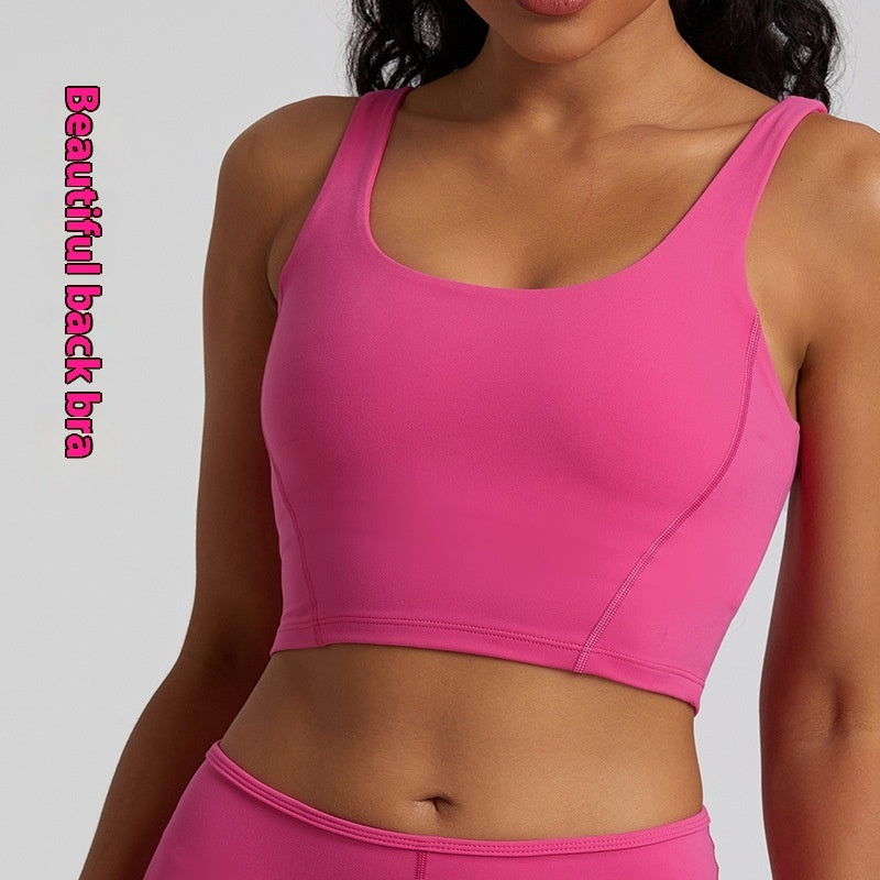 Sexy Beauty Back Sports Underwear Nude Feel Workout Bra