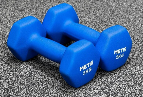 Color Coated Small Hexagonal Dumbbells