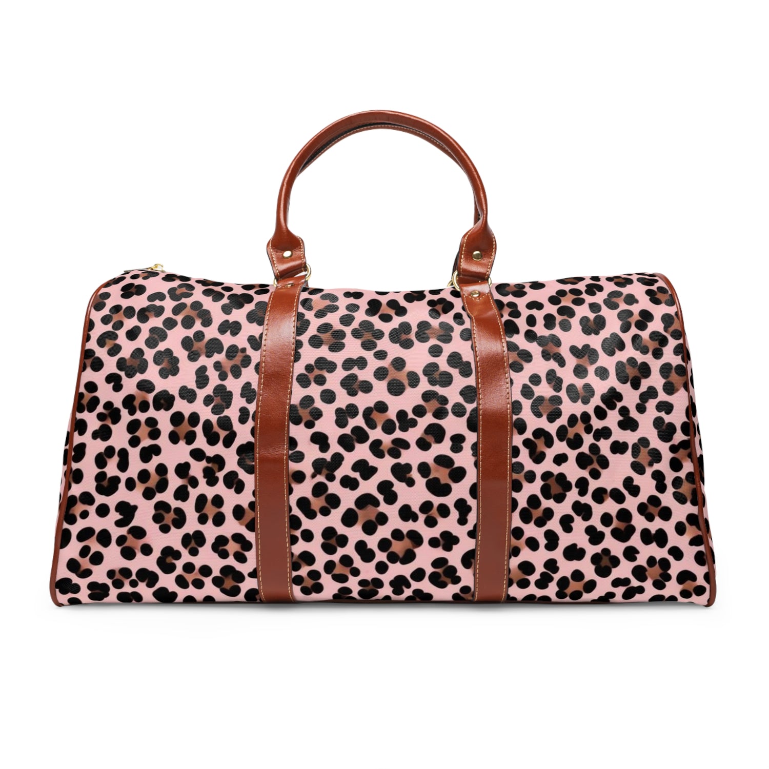 Pink Leopard Waterproof Travel Bag