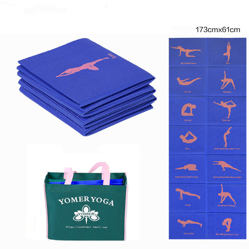 Illustrated Yoga Positions Yoga Mat