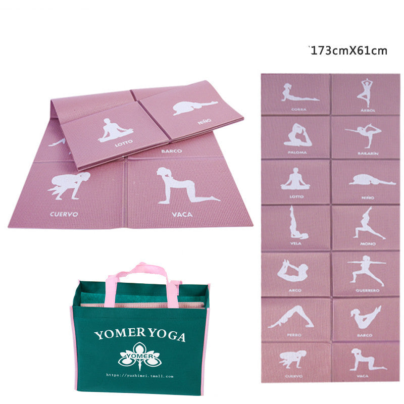 Illustrated Yoga Positions Yoga Mat