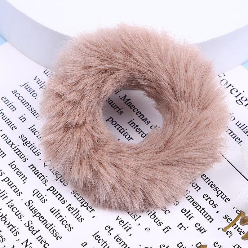 Faux Mink Furry Hair Tie