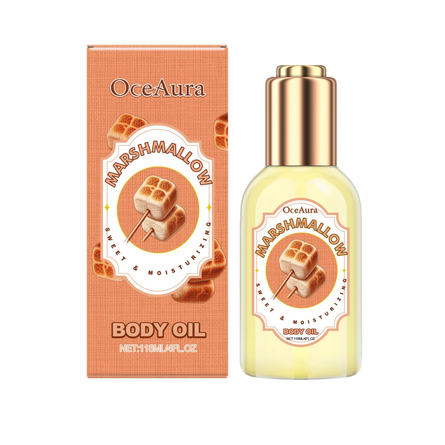 Cotton Candy Flavor Body Moisturizing Treatment Oil