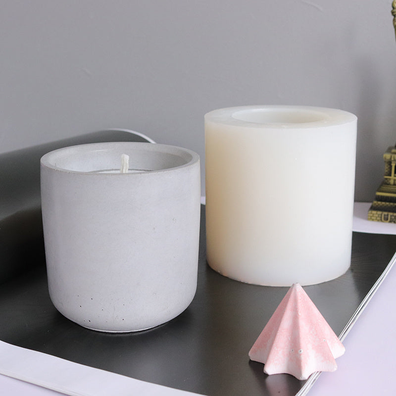 Creative Round Cup Candle Silicone Mold Concrete Aromatherapy Plaster Cup