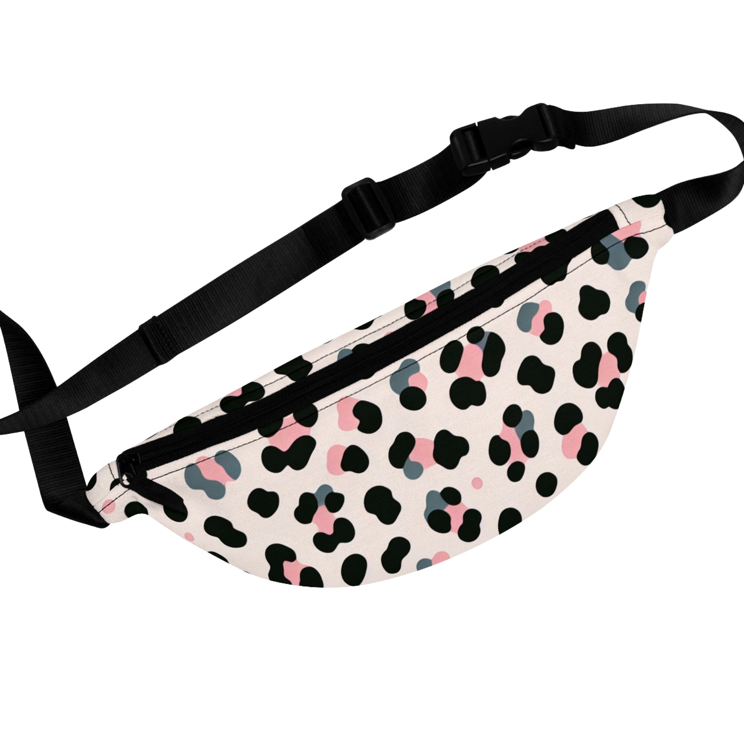 Pink Grey Leopard Fanny Pack