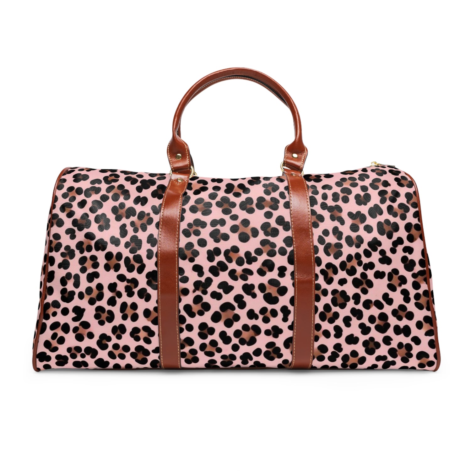 Pink Leopard Waterproof Travel Bag