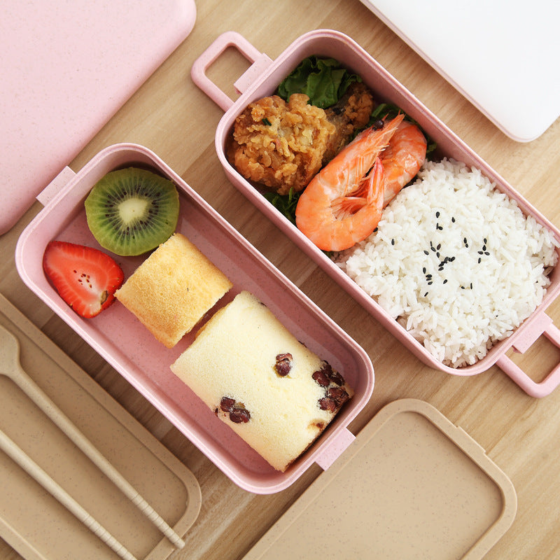 Japanese Tableware Bento Box Wheat Straw