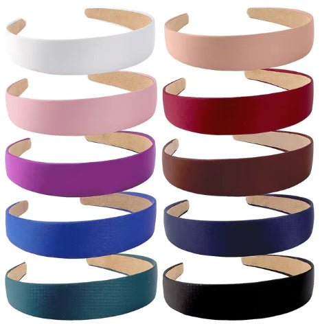 Color Elegant Headband Solid Color Baidu Headband Wide Fabric High Skull Top Headband