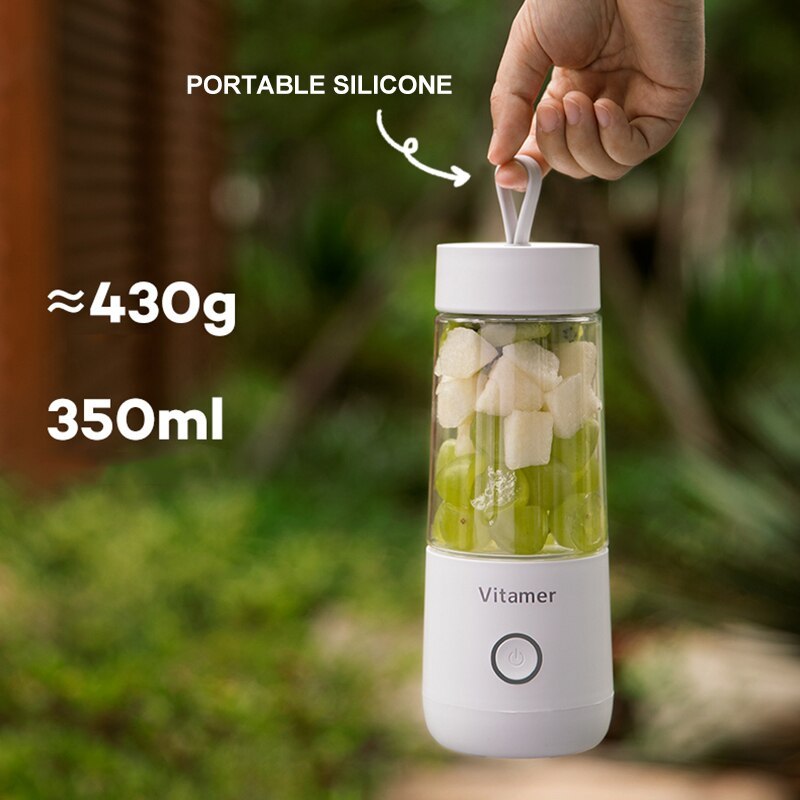 Portable Blender Juicer Electric USB Rechargeable Mixer Smoothie Slushy Cup Juice Blender Bottle 350ml