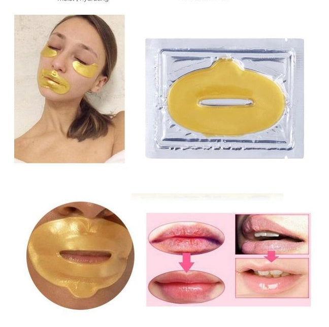 10pcs Golden Lip Masks