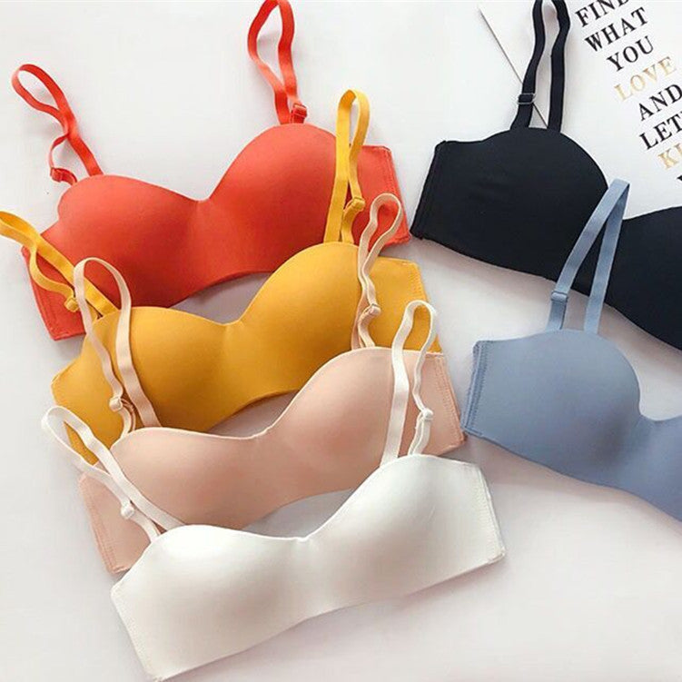 Marshmallow breast tucking bra