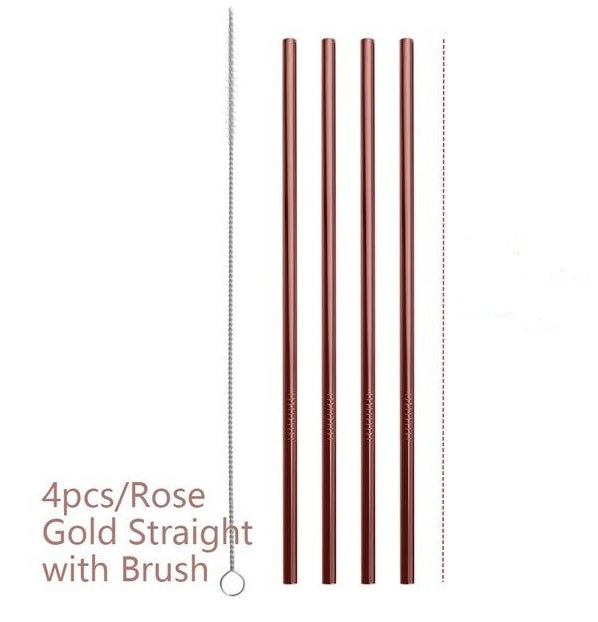 Colorful Reusable Stainless Steel Straws