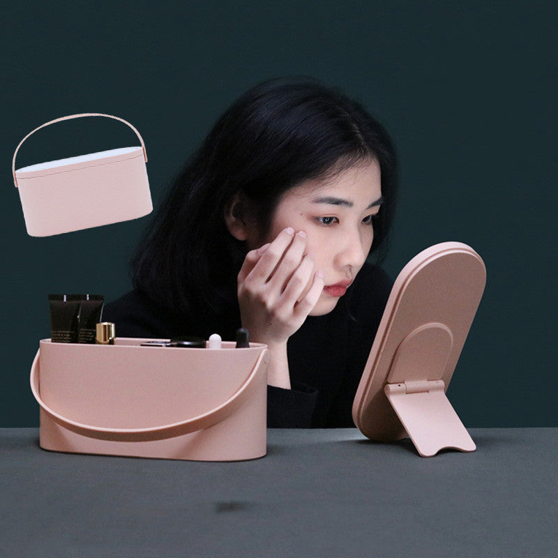 Portable storage cosmetic box