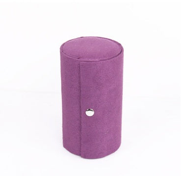 Flannel Cylinder Three-layer Storage Jewelry Box